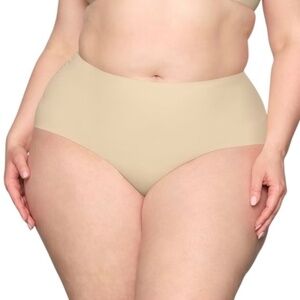 Skims Smoothing Intimates High Waisted Brief Sand SZ 2X NWT